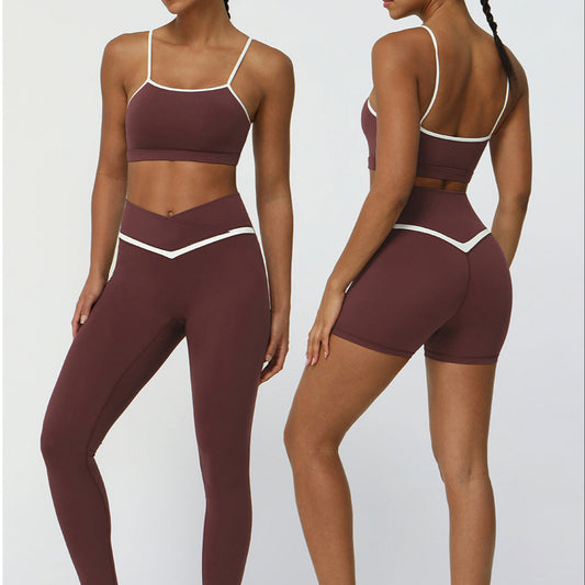 Basic Fitness Set mit Leggings oder Shorts